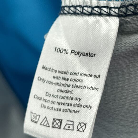 ALO Shirt Mens 2XL Cool Fit Performance Short Sleeve Colorblock Jersey Blue - Picture 12 of 15